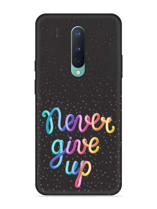 Colorful Stylized Rainbow Embossed Soft Silicone Case for Oneplus 8 Zapvi