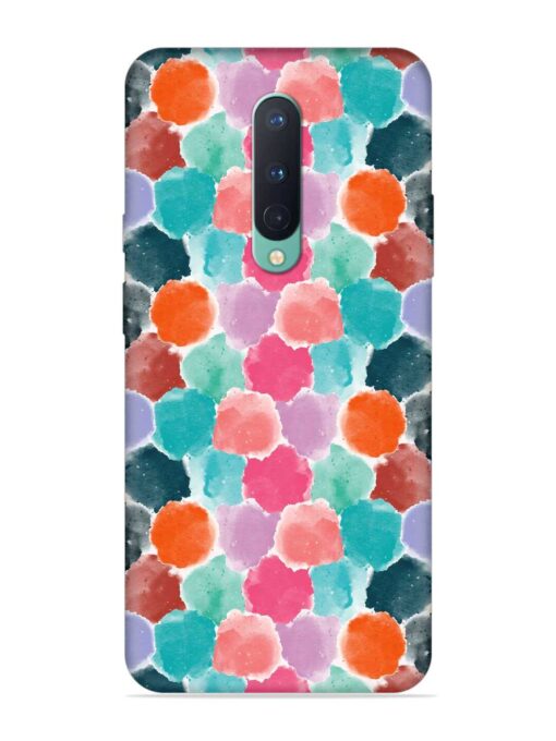 Colorful Seamless Pattern Embossed Soft Silicone Case for Oneplus 8