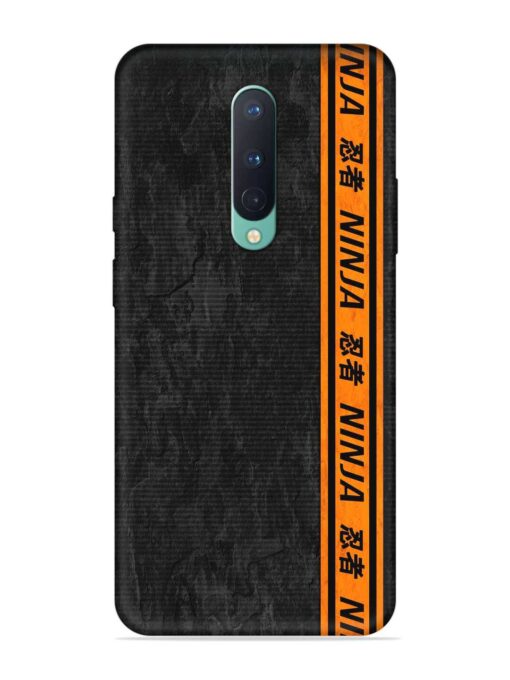 Ninja Srtips Embossed Soft Silicone Case for Oneplus 8 Zapvi