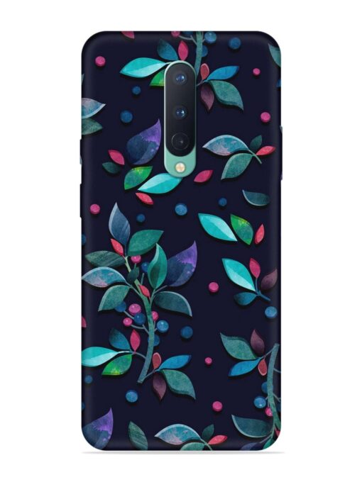 Decorative Watercolor Flower Embossed Soft Silicone Case for Oneplus 8 Zapvi