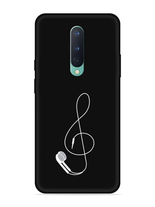 Music Earphone Vector Embossed Soft Silicone Case for Oneplus 8 Zapvi