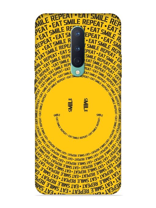 Smiley Embossed Soft Silicone Case for Oneplus 8 Zapvi