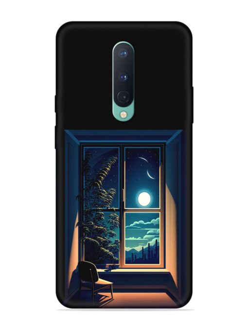 Night View At Window Embossed Soft Silicone Case for Oneplus 8 Zapvi