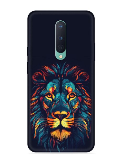 Colorful Lion Embossed Soft Silicone Case for Oneplus 8