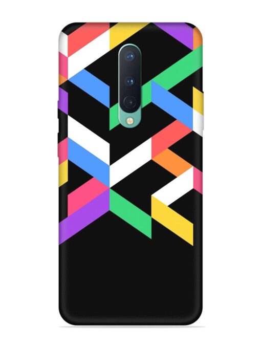 Colorshape Abstarct Embossed Soft Silicone Case for Oneplus 8 Zapvi