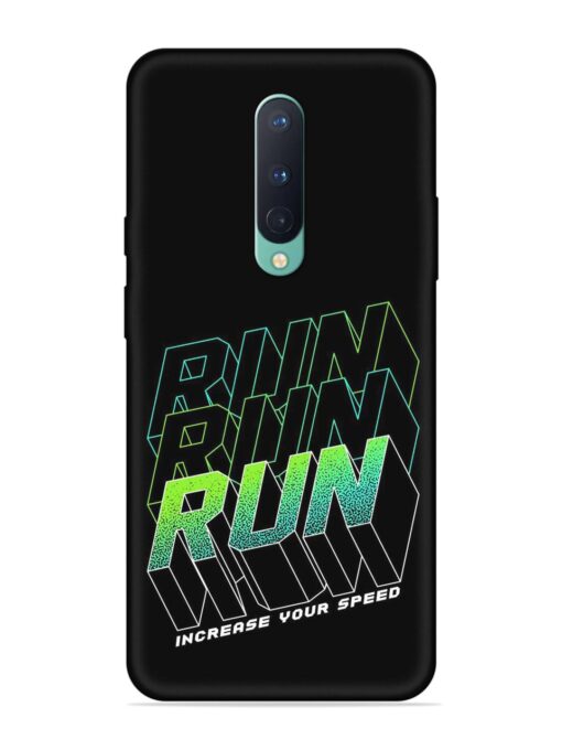 Run Embossed Soft Silicone Case for Oneplus 8