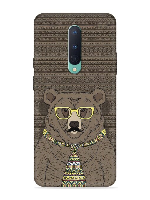 Grizzly Bear Embossed Soft Silicone Case for Oneplus 8