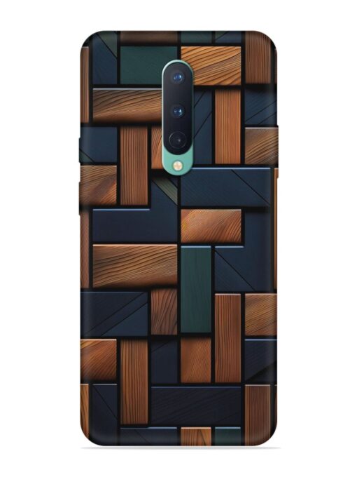 Wooden Background Cubes Embossed Soft Silicone Case for Oneplus 8 Zapvi