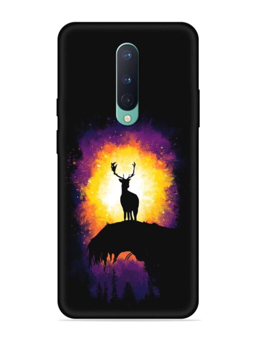 Elk Animal Art Embossed Soft Silicone Case for Oneplus 8 Zapvi