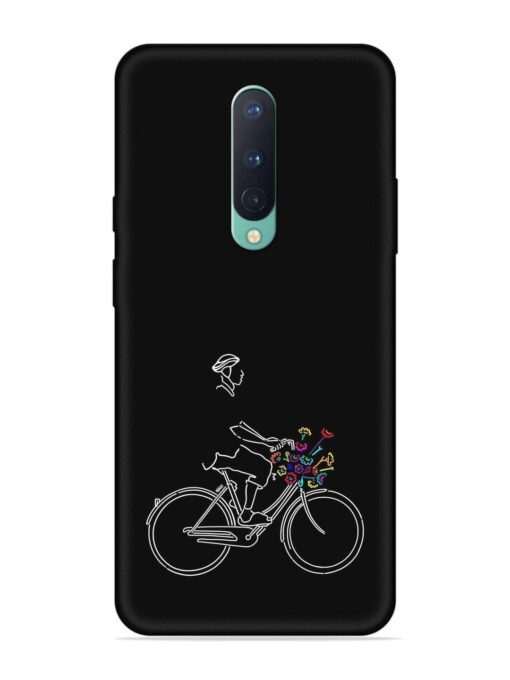 Minimalist Cycle Art Embossed Soft Silicone Case for Oneplus 8 Zapvi