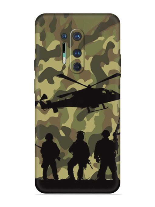 Army Heros Embossed Soft Silicone Case for Oneplus 8 Pro Zapvi