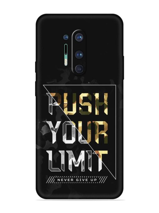 Push Your Limits Embossed Soft Silicone Case for Oneplus 8 Pro