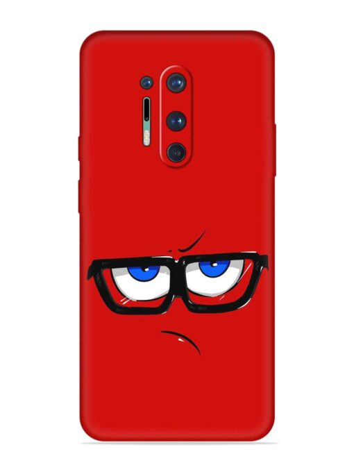 Rad Angry Face Embossed Soft Silicone Case for Oneplus 8 Pro Zapvi