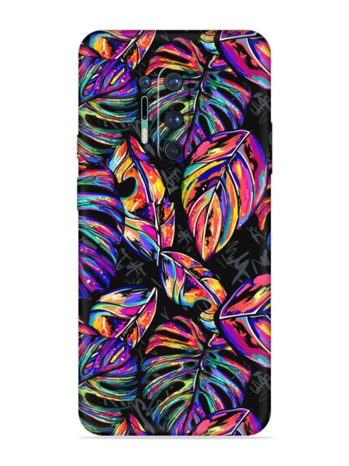 Tropical Seamless Vector Embossed Soft Silicone Case for Oneplus 8 Pro Zapvi