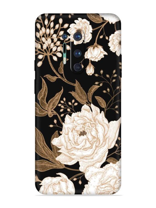 Peonies Roses Floral Embossed Soft Silicone Case for Oneplus 8 Pro Zapvi