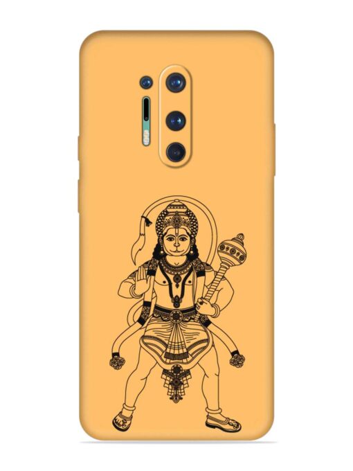 Indian God Hanuman Embossed Soft Silicone Case for Oneplus 8 Pro Zapvi