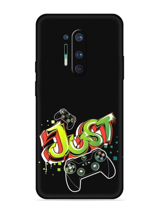 Graffiti Gamepad Illustration Embossed Soft Silicone Case for Oneplus 8 Pro Zapvi