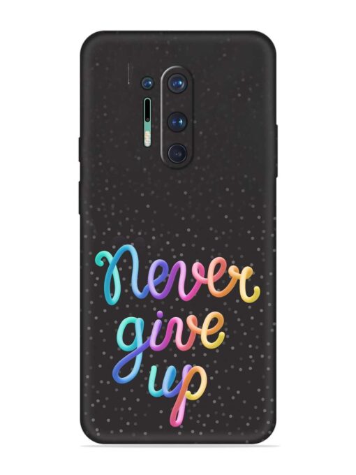 Colorful Stylized Rainbow Embossed Soft Silicone Case for Oneplus 8 Pro Zapvi