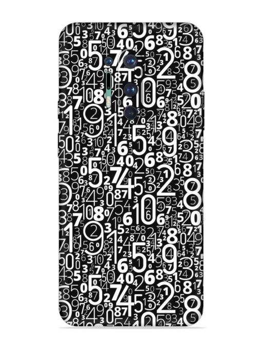 Many Numbers Different Embossed Soft Silicone Case for Oneplus 8 Pro Zapvi