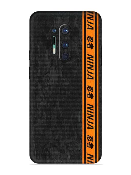 Ninja Srtips Embossed Soft Silicone Case for Oneplus 8 Pro Zapvi