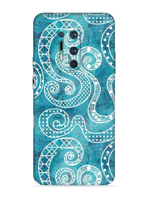 Vintage Curved Seamless Embossed Soft Silicone Case for Oneplus 8 Pro Zapvi