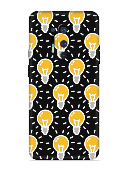 Light Bulb Seamless Embossed Soft Silicone Case for Oneplus 8 Pro Zapvi