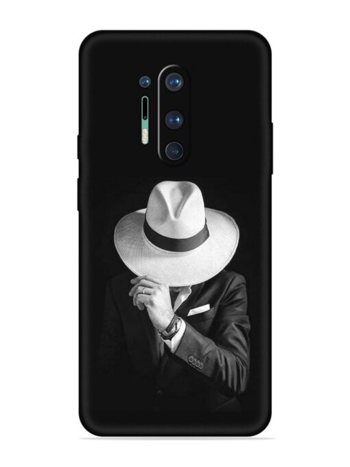 Men Under Hat Embossed Soft Silicone Case for Oneplus 8 Pro Zapvi