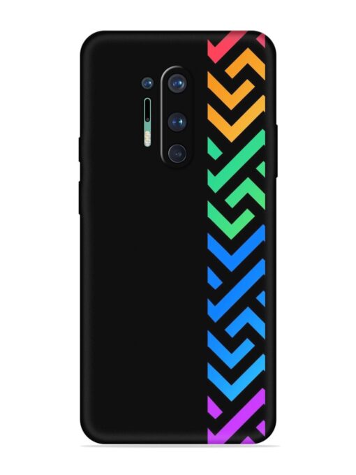 Colorshape Stripes Embossed Soft Silicone Case for Oneplus 8 Pro Zapvi