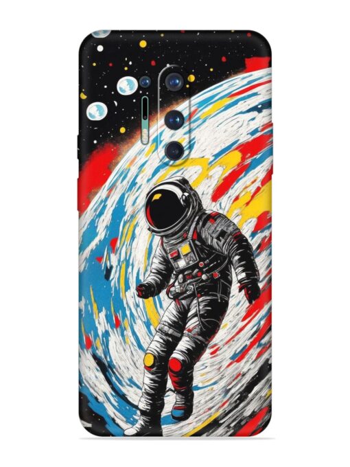 Astronaut Art Embossed Soft Silicone Case for Oneplus 8 Pro Zapvi