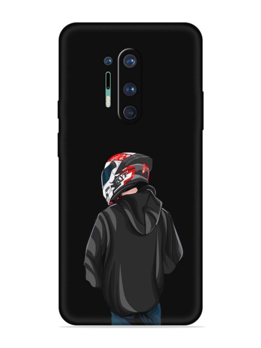 Motorcycle Rider Embossed Soft Silicone Case for Oneplus 8 Pro Zapvi