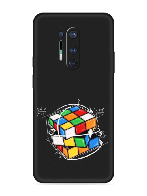 Cubik Vector Embossed Soft Silicone Case for Oneplus 8 Pro Zapvi