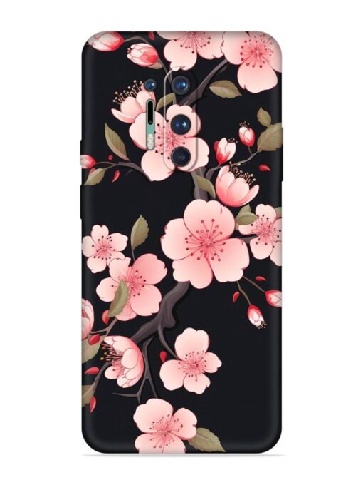 Cherry Blossom Embossed Soft Silicone Case for Oneplus 8 Pro Zapvi