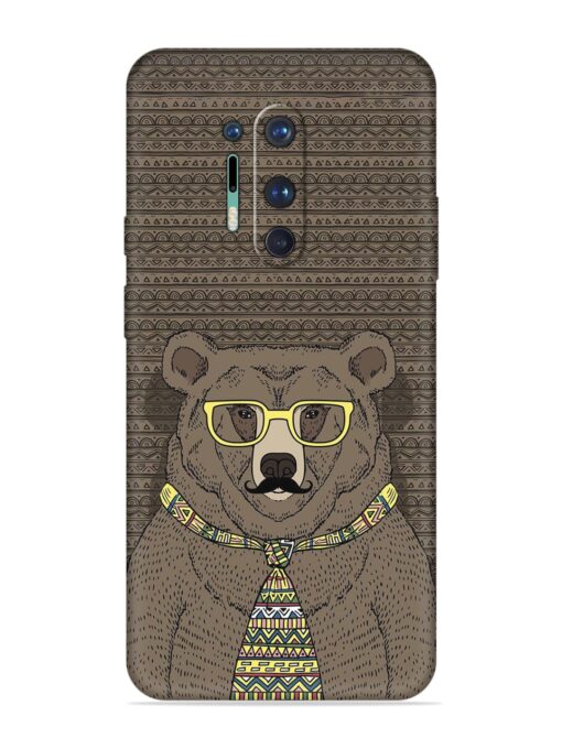 Grizzly Bear Embossed Soft Silicone Case for Oneplus 8 Pro Zapvi