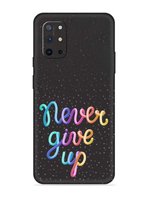 Colorful Stylized Rainbow Embossed Soft Silicone Case for Oneplus 8T (5G)