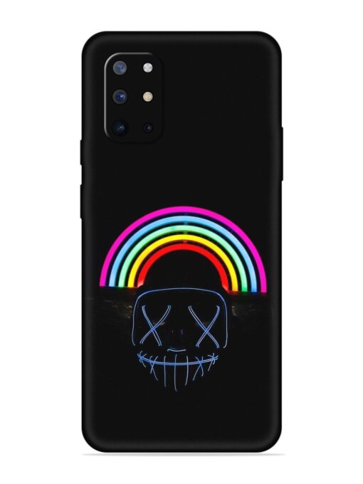 Mask Rainbow Embossed Soft Silicone Case for Oneplus 8T (5G)