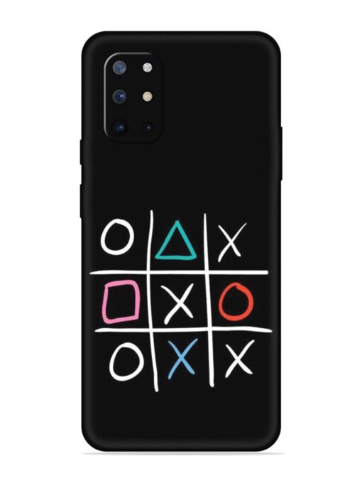 Super Neon Tic-Tac-Toe Embossed Soft Silicone Case for Oneplus 8T (5G) Zapvi