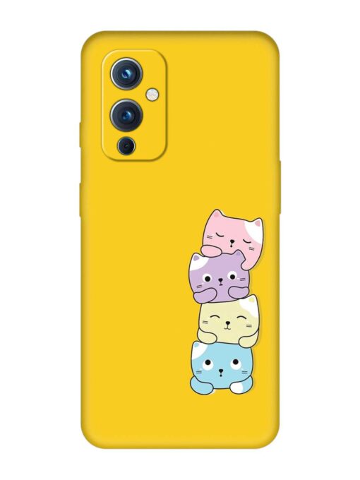 Cartoon Anime Embossed Soft Silicone Case for Oneplus 9 (5G)