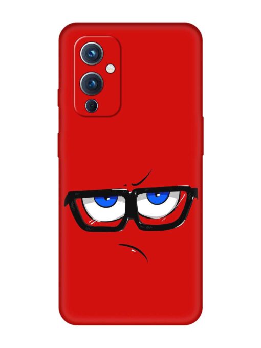 Rad Angry Face Embossed Soft Silicone Case for Oneplus 9 (5G) Zapvi