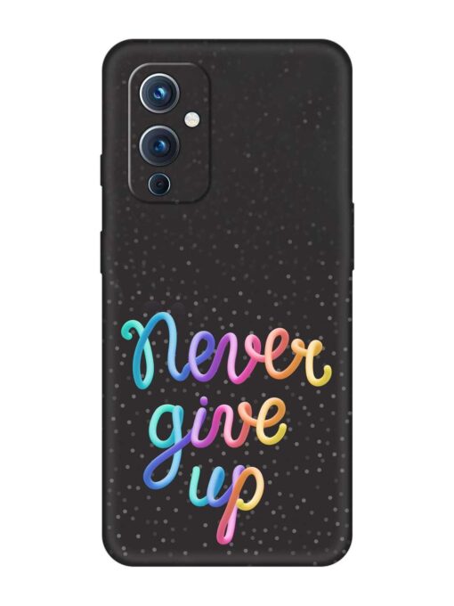 Colorful Stylized Rainbow Embossed Soft Silicone Case for Oneplus 9 (5G) Zapvi