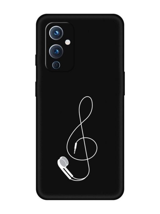 Music Earphone Vector Embossed Soft Silicone Case for Oneplus 9 (5G)