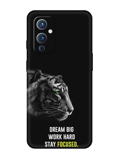 Dream Big Work Hard Embossed Soft Silicone Case for Oneplus 9 (5G) Zapvi