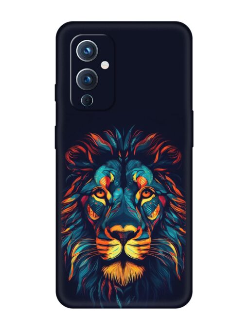 Colorful Lion Embossed Soft Silicone Case for Oneplus 9 (5G) Zapvi