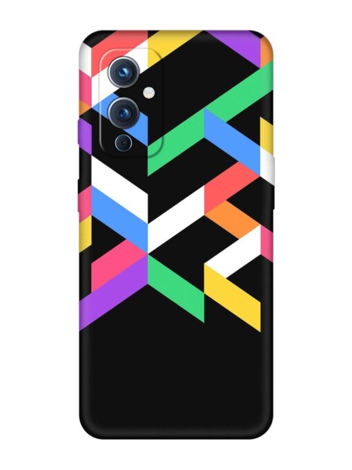 Colorshape Abstarct Embossed Soft Silicone Case for Oneplus 9 (5G) Zapvi