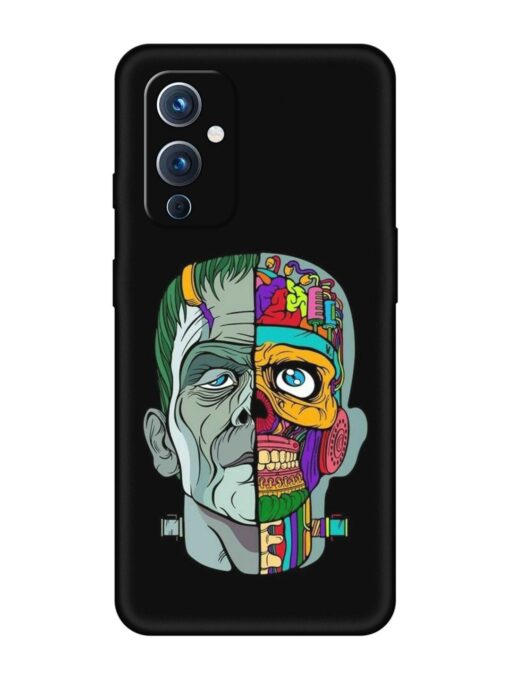 Men Vs Skull Embossed Soft Silicone Case for Oneplus 9 (5G) Zapvi