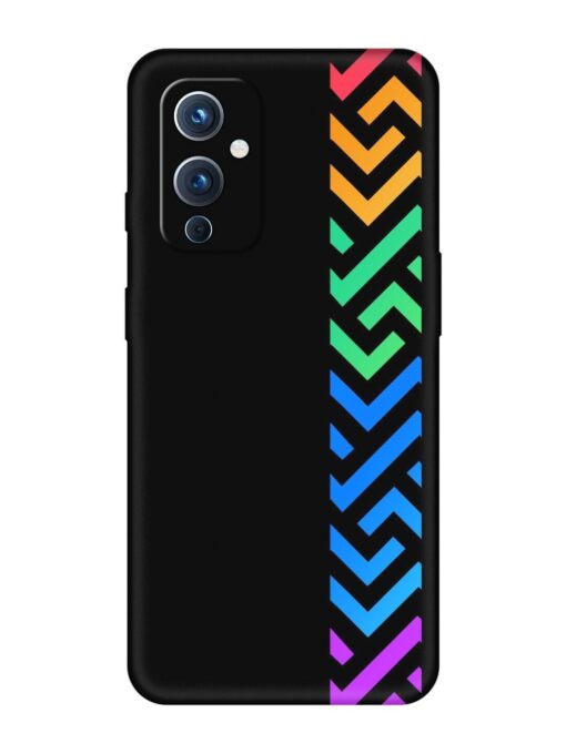 Colorshape Stripes Embossed Soft Silicone Case for Oneplus 9 (5G) Zapvi