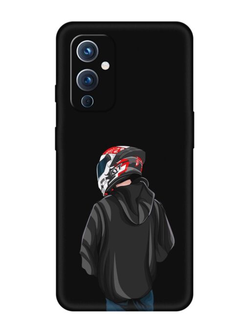 Motorcycle Rider Embossed Soft Silicone Case for Oneplus 9 (5G)