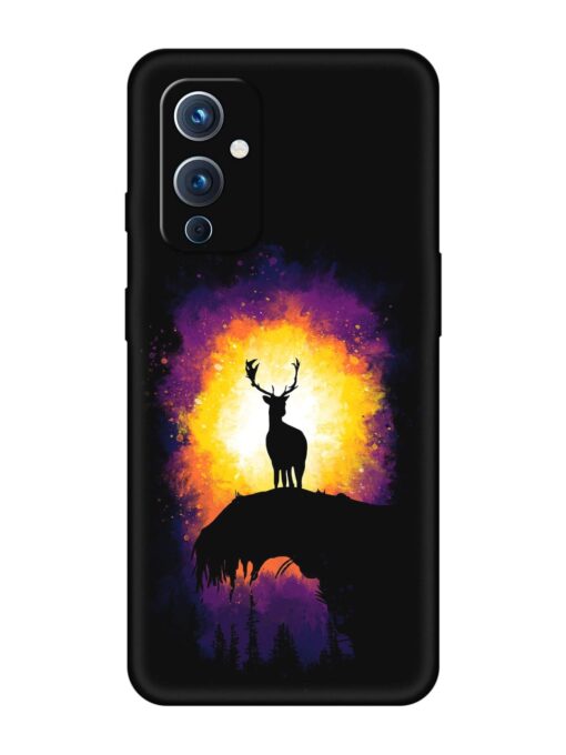 Elk Animal Art Embossed Soft Silicone Case for Oneplus 9 (5G) Zapvi