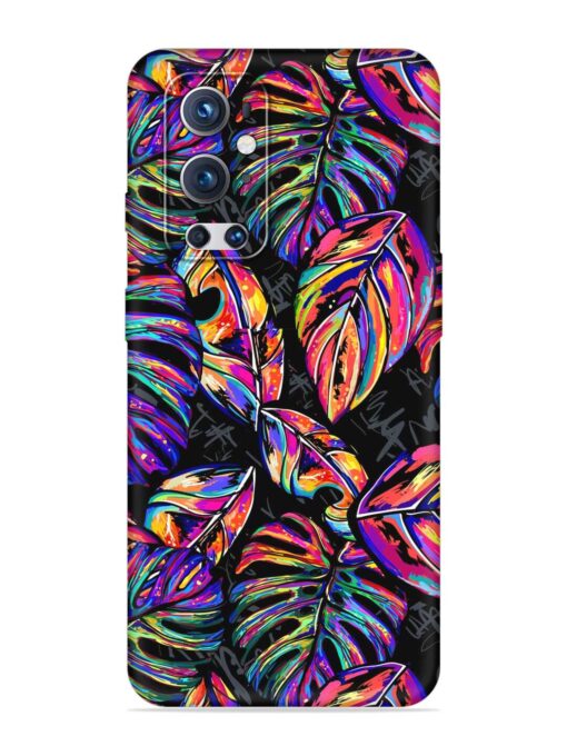 Tropical Seamless Vector Embossed Soft Silicone Case for Oneplus 9 Pro (5G)