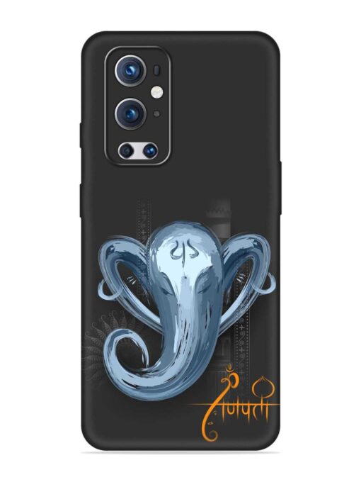 Illustration Lord Ganpati Embossed Soft Silicone Case for Oneplus 9 Pro (5G)