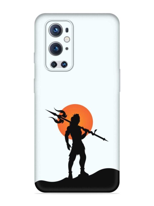 Lord Mahadev Trendy Embossed Soft Silicone Case for Oneplus 9 Pro (5G)